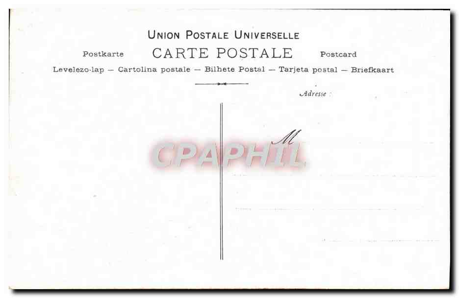 CPA Collection artistique Vin Desiles Polin — Rückseite