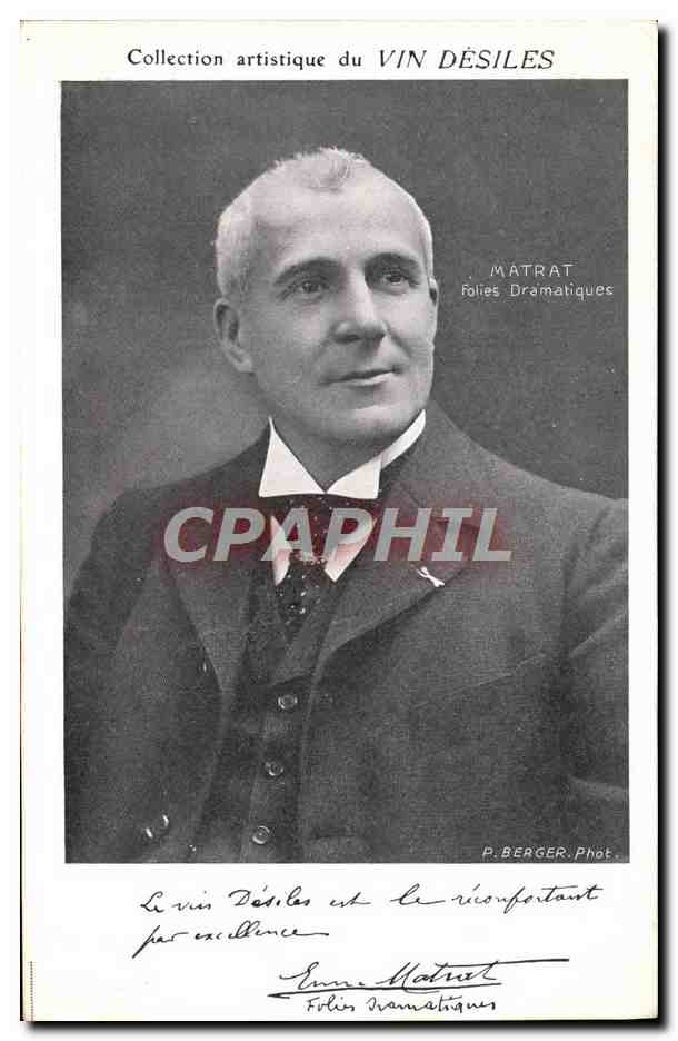 CPA Collection artistique Vin Desiles Matrat Folies Dramatiques