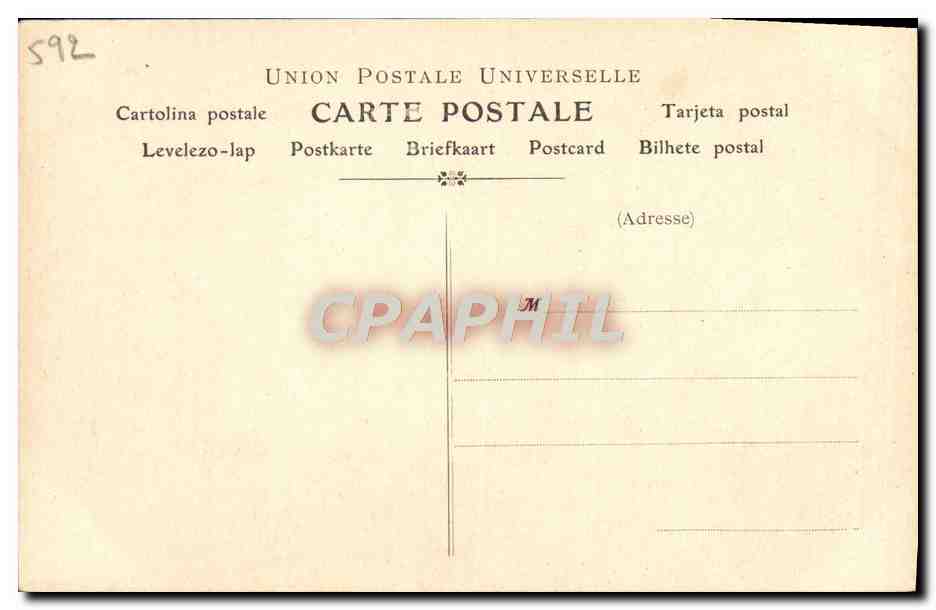 CPA Collection artistique Vin Desiles Matrat Folies Dramatiques — Rückseite