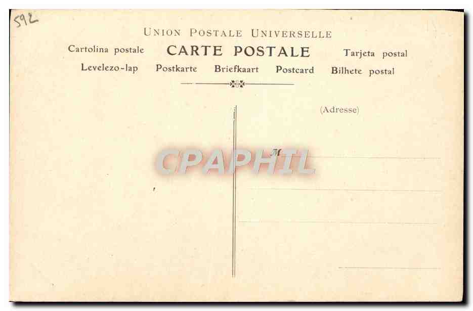 CPA Collection artistique Vin Desiles Fugere Opera Comique — Rückseite