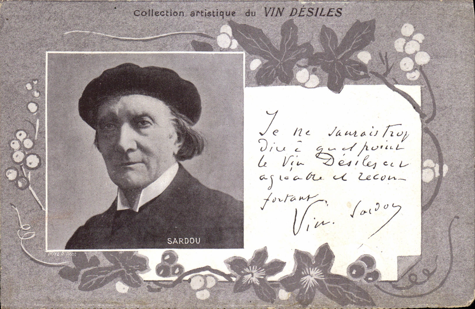 CPA Collection artistique Vin Desiles Sardou