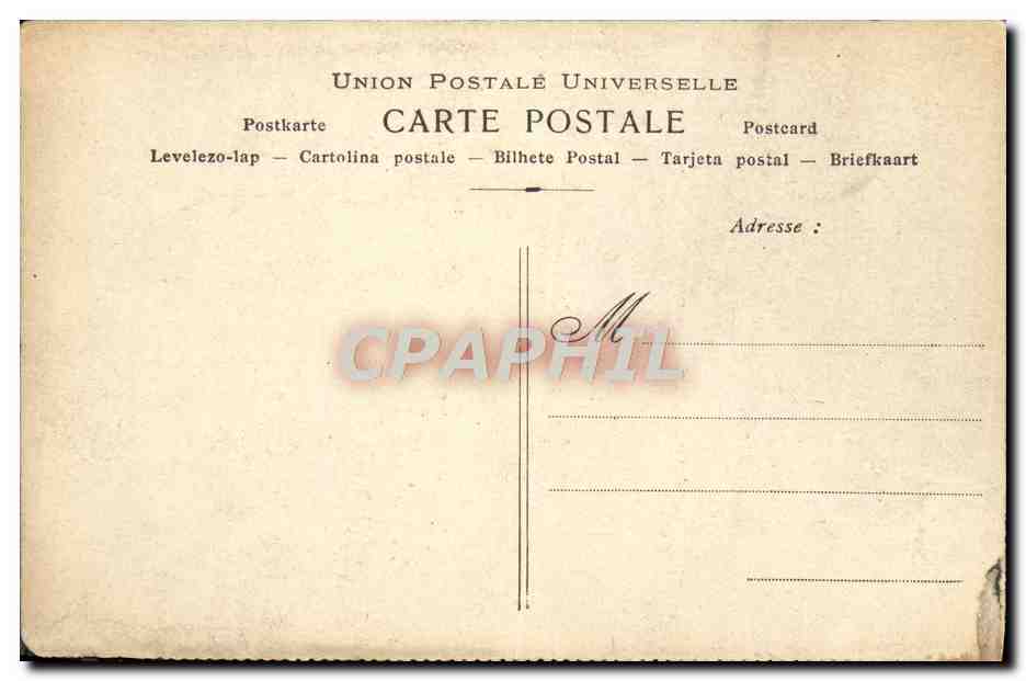 CPA Collection artistique Vin Desiles Sardou — Rückseite