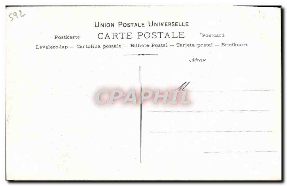 CPA Collection artistique Vin Desiles Paulette Darty — Rückseite