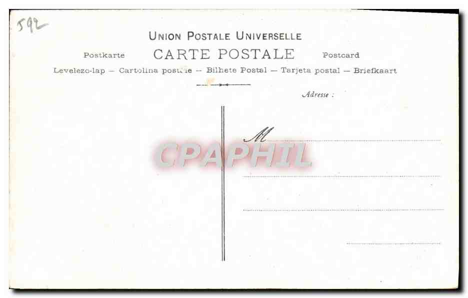 CPA Collection artistique Vin Desiles Cassive — Rückseite
