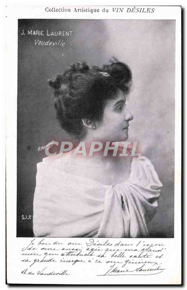 CPA Collection artistique Vin Desiles J Marie Laurent Vaudeville