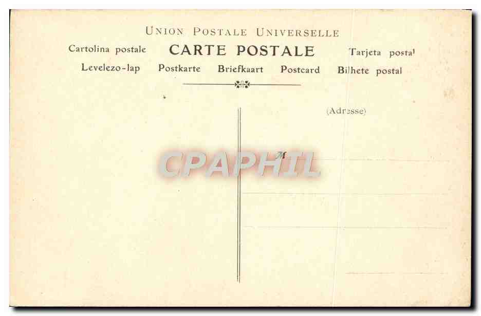 CPA Collection artistique Vin Desiles Y de Bray du Vaudeville — Rückseite
