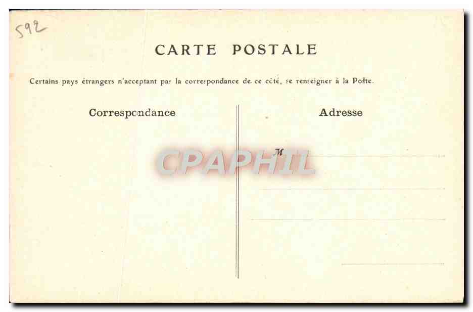 CPA Collection artistique Vin Desiles Opera Comique — Rückseite
