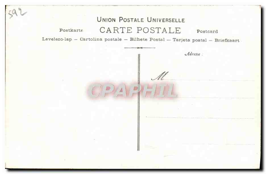 CPA Collection artistique Vin Desiles Pernyn Varietes — Rückseite