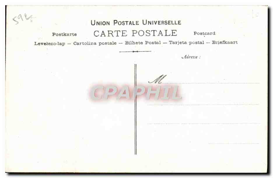 CPA Collection artistique Vin Desiles Caron — Rückseite