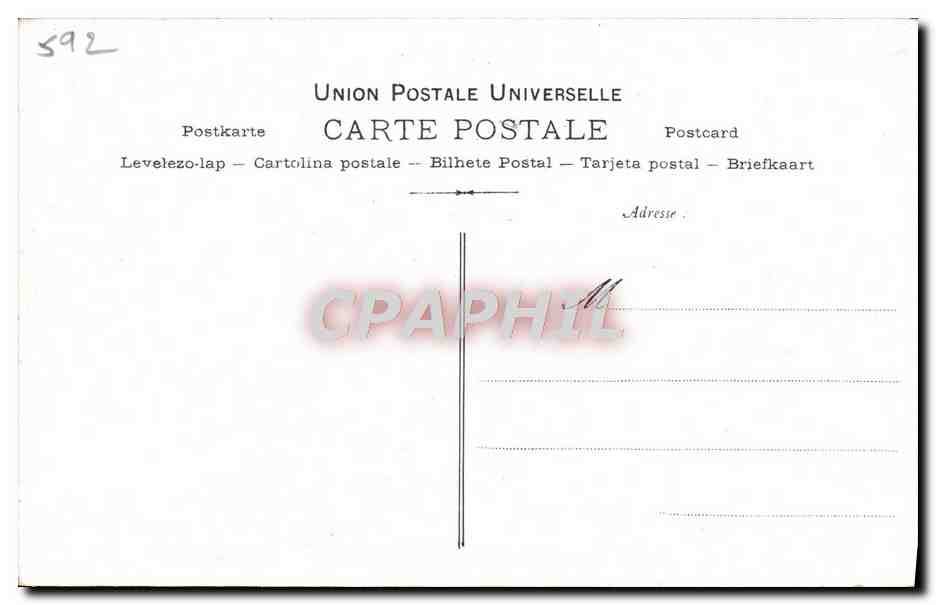 CPA Collection artistique Vin Desiles Leriche Athenee — Rückseite