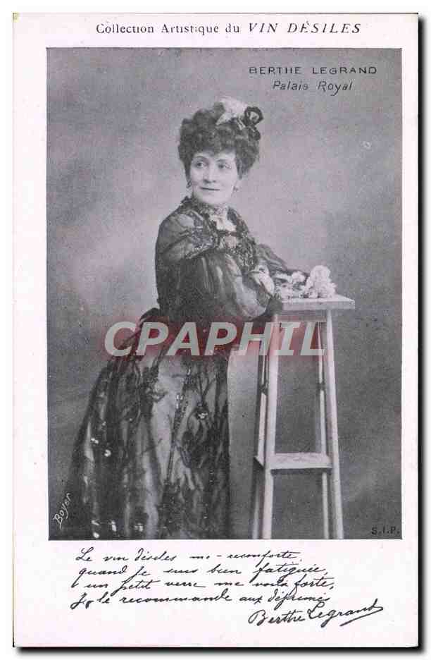 CPA Collection artistique Vin Desiles Berthe Legrand Palais Royal Paris