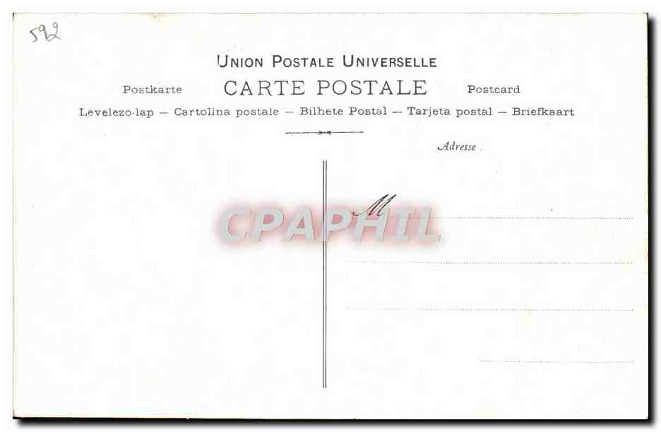 CPA Collection artistique Vin Desiles Granier Varietes — Rückseite