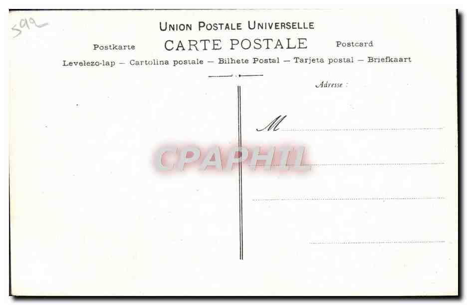CPA Collection artistique Vin Desiles Ugalde Varietes — Rückseite