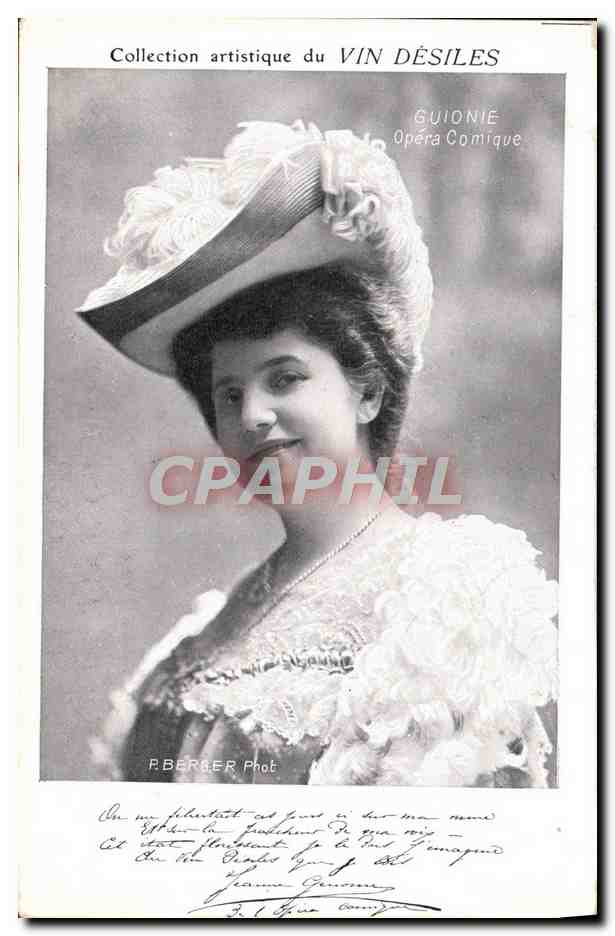 CPA Collection artistique Vin Desiles Guionie Opera Comique