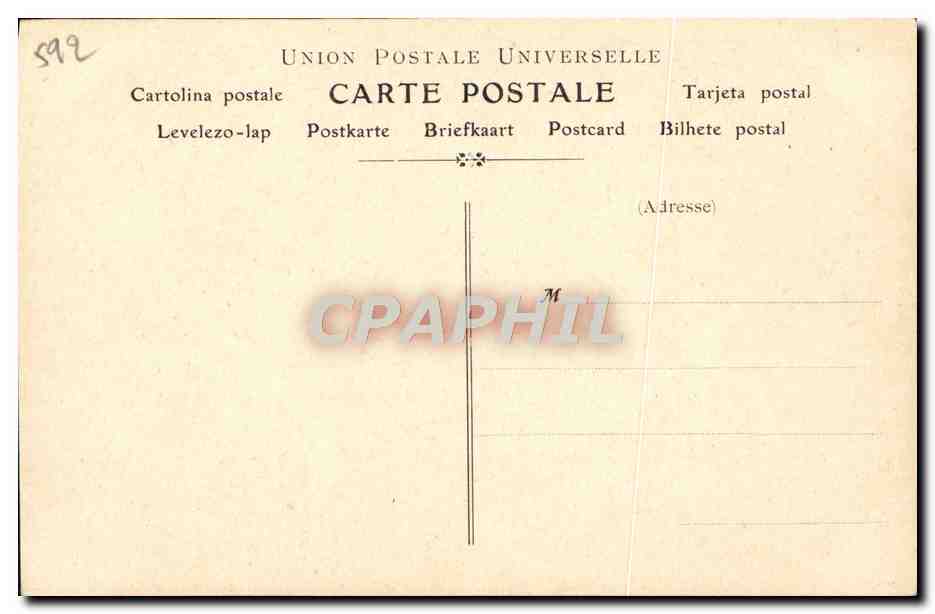 CPA Collection artistique Vin Desiles Guionie Opera Comique — Rückseite