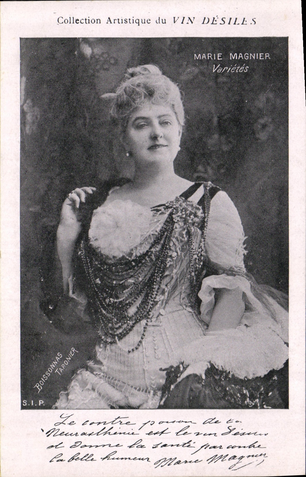 Marie Magnier — Variétés — Collection Artistique du VIN DÉSILES