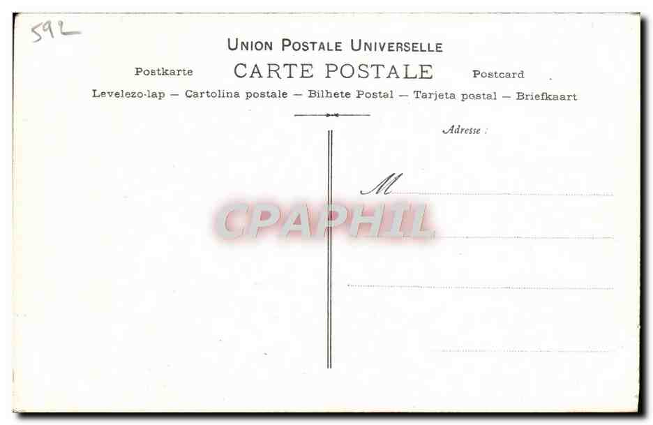 CPA Collection artistique Vin Desiles Raunay — Verso
