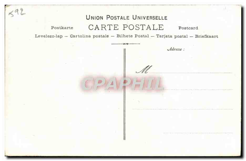 CPA Collection artistique Vin Desiles Flore Mignot — Verso