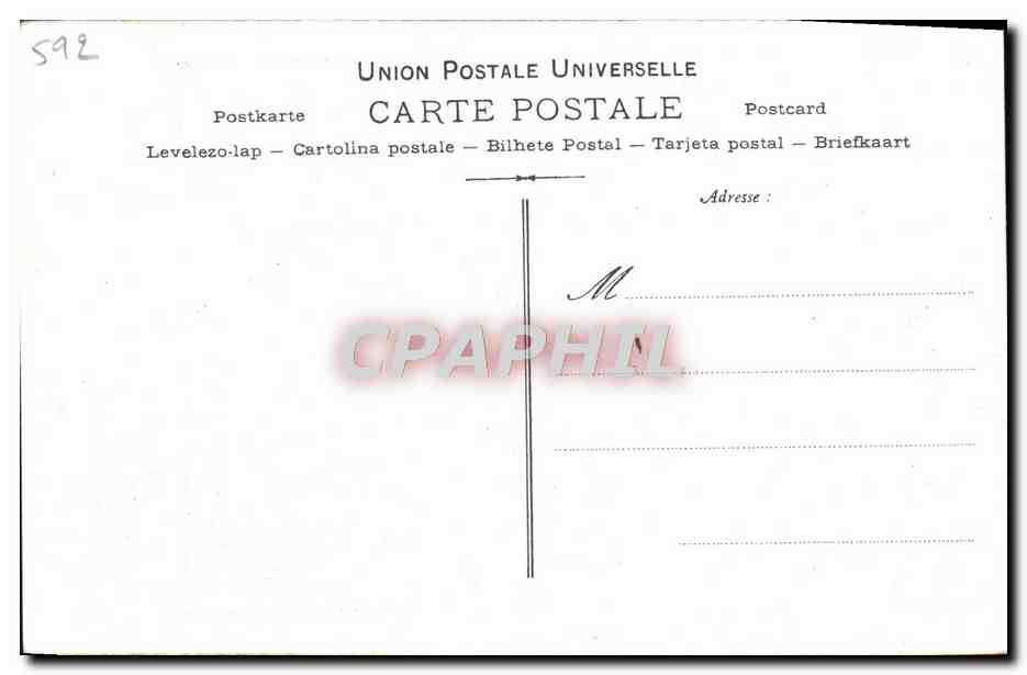 CPA Collection artistique Vin Desiles Suzanne Munte — Verso