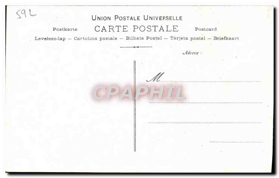 CPA Collection artistique Vin Desiles Bignon Athenee — Verso