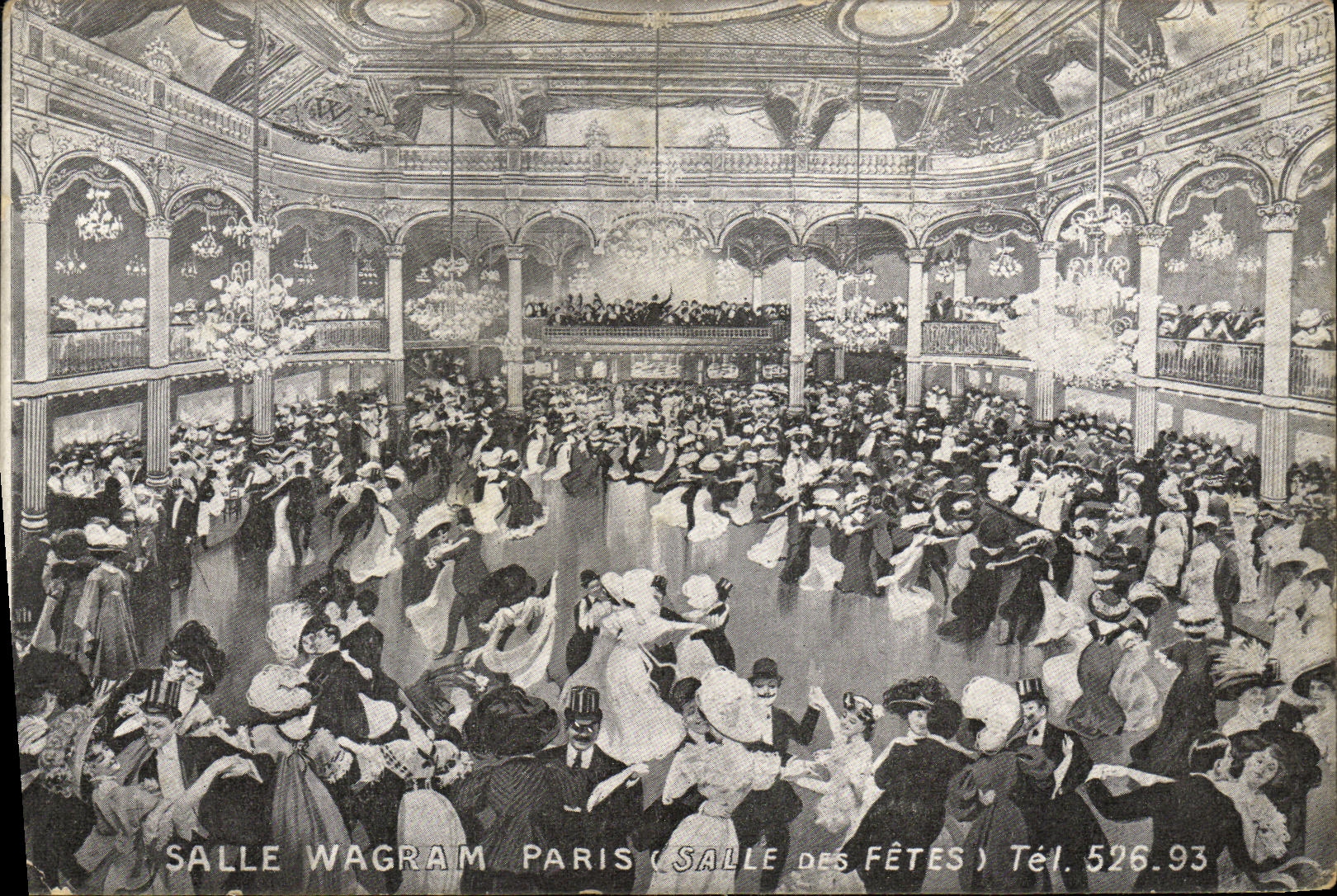 CPA Salle WAgram Paris Salle des fetes Bal 