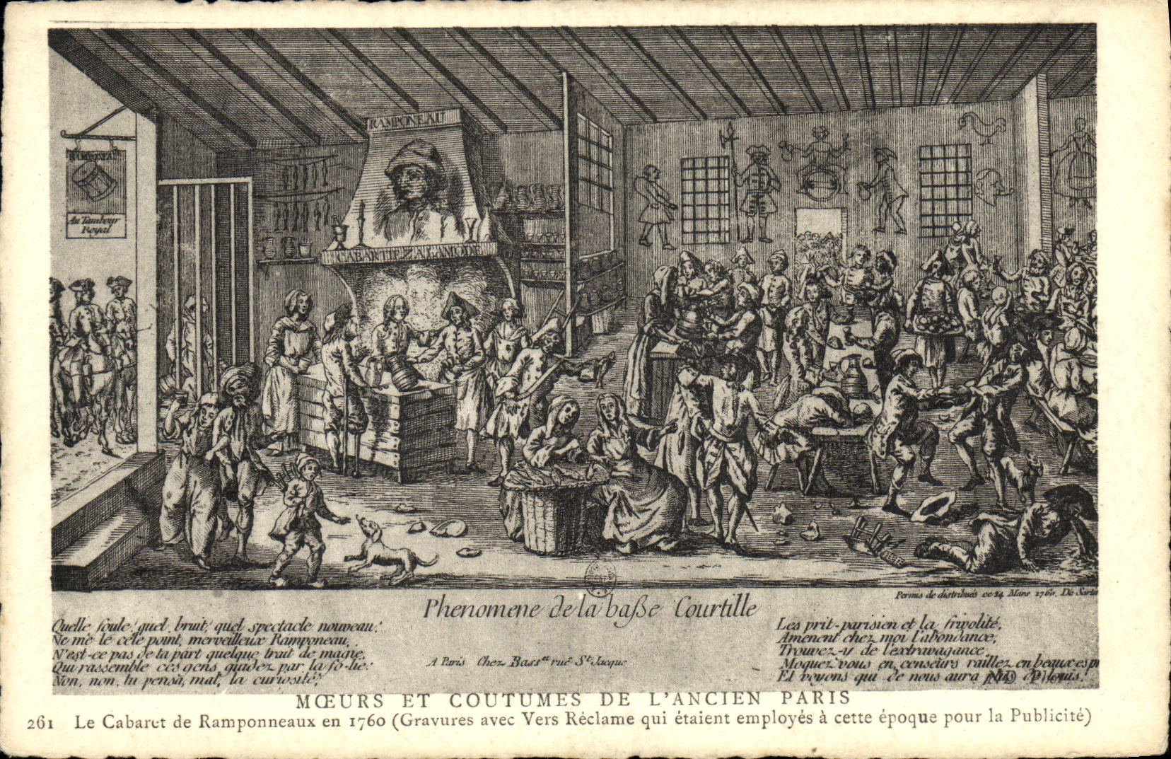 CPA Le cabaret de Ramponneaux en 1760 paris 