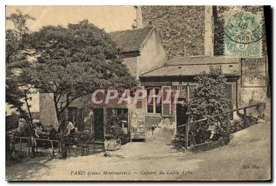 CPA Paris Montmartre Cabaret du Lapin Agile