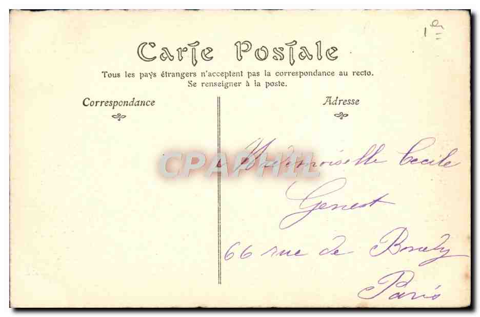 Ancien Paris — La Comédie-Française, vers 1785 — ND Phot. n°88 — Rückseite