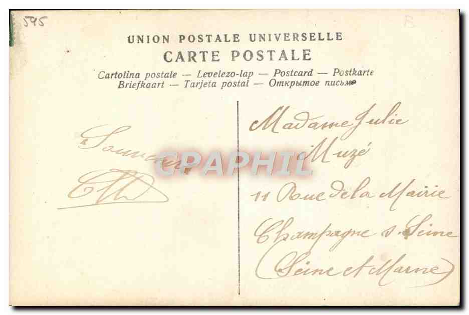 Renée Desprez — Capucines — Peudlingers, Paris, n°15 — Reverso
