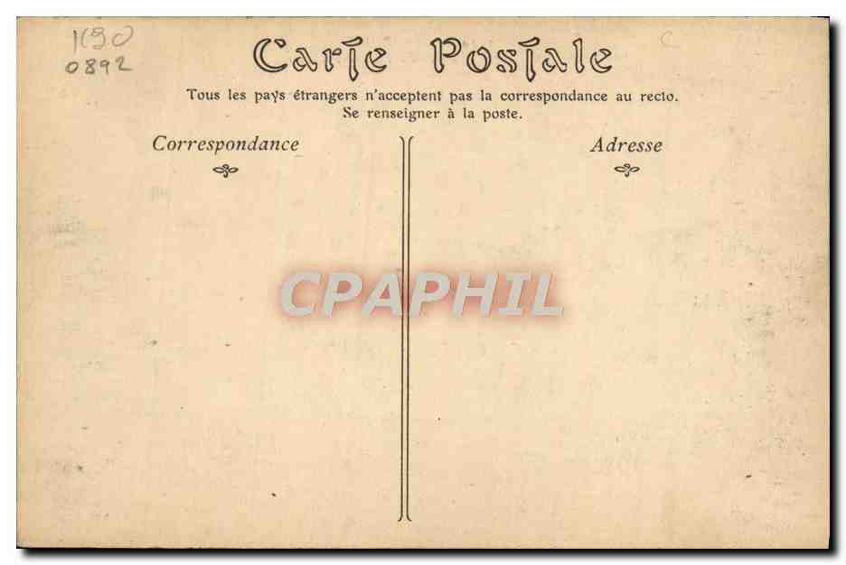 CPA Paris Place du Theatre Francais Omnibus Imperiale Cocher — Verso
