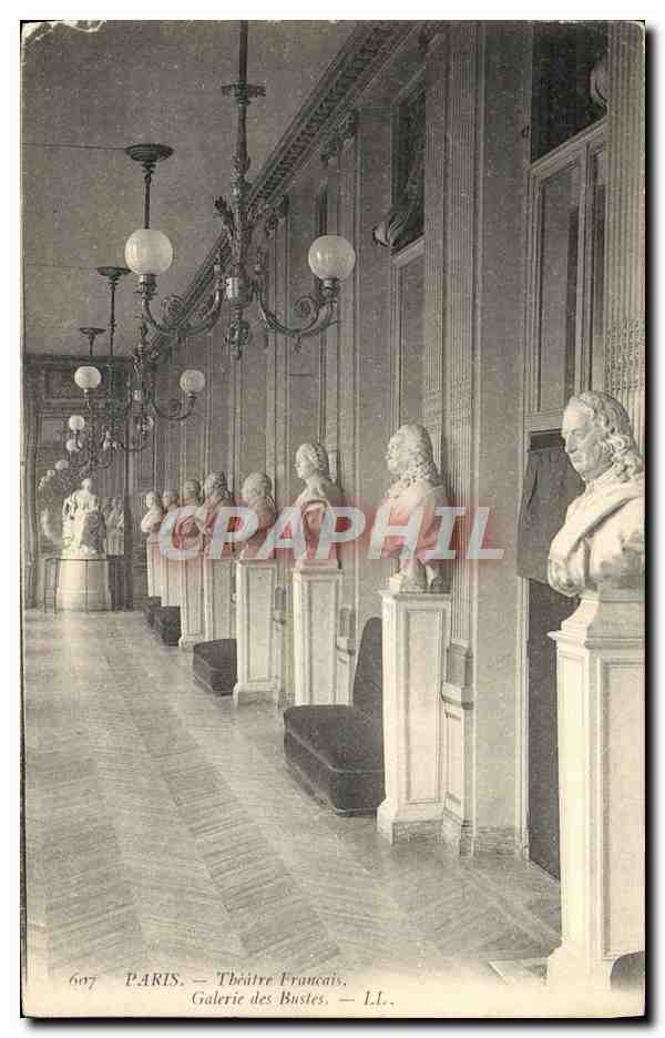 CPA Paris Theatre Francais Galerie des bustes