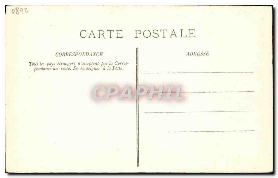 CPA Paris Theatre Francais Galerie des bustes — Verso