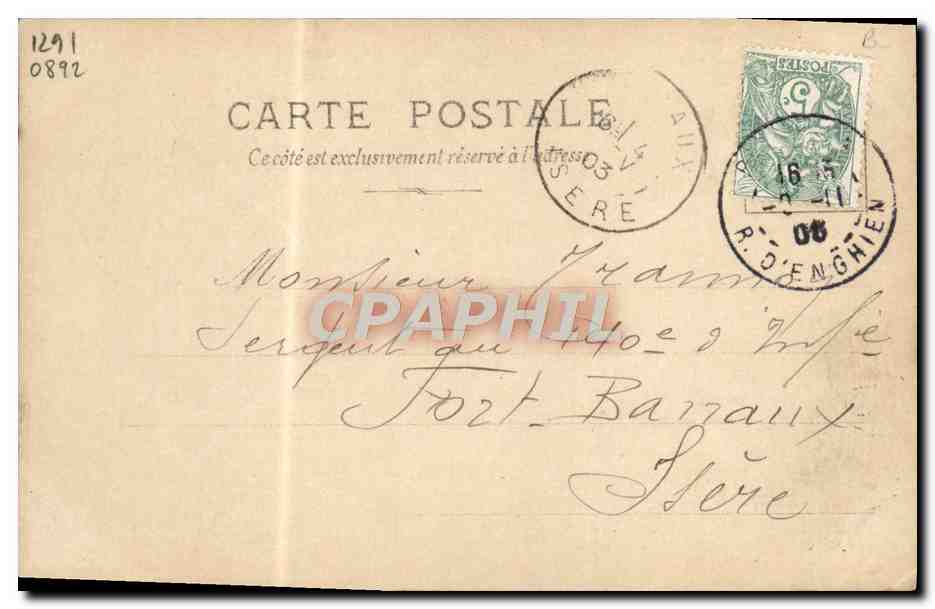 CPA Mme Jeanne Raunay Opera Comique Le Francais — Rückseite