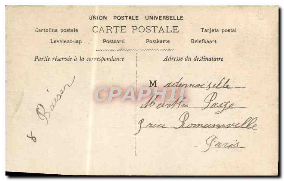 CPA L de Vries Bateaux de peche  — Rückseite