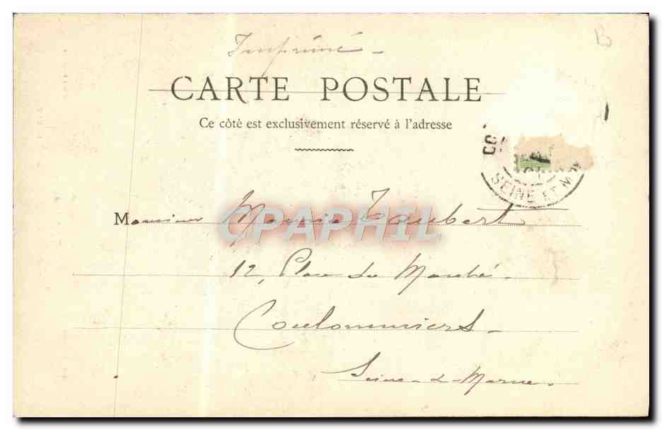 CPA L'aiglon Marie Louise Mlle Maria Lagault — Rückseite