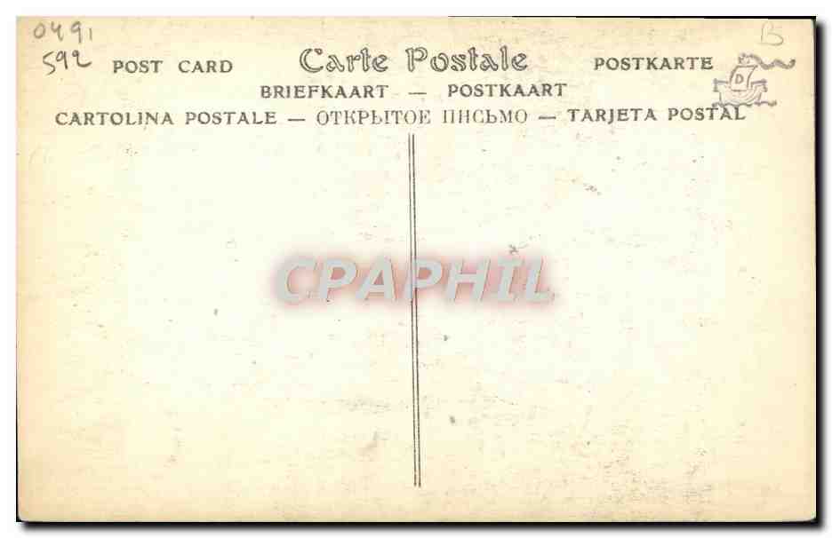 CPA Dehelly de la Comedie Francaise Mousquetaire — Rückseite