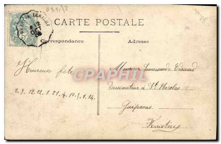 CPA Comedie Francaise Du Minil — Rückseite