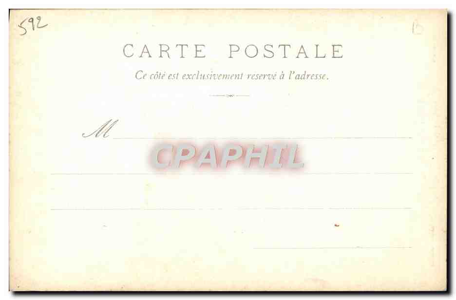 CPA Comedie Francaise Cherubin Geniat — Rückseite