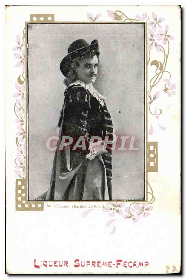 CPA Publicite Liqueur Supreme Fecamp Clement Barbier de Seville 