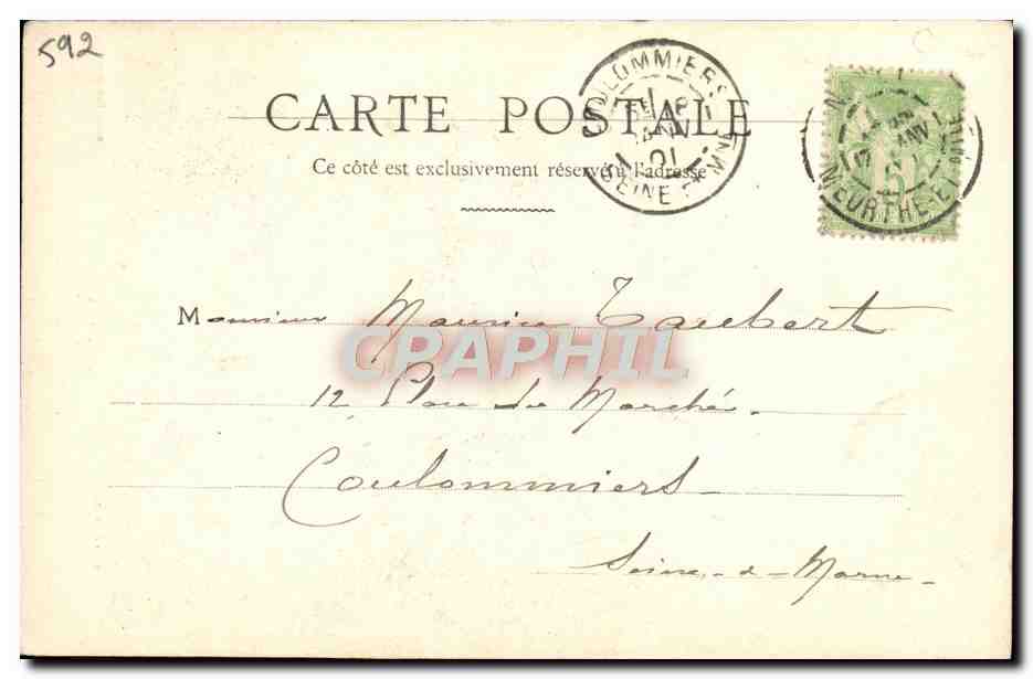 CPA L'aiglon Flambeau Sacha Guitry — Rückseite