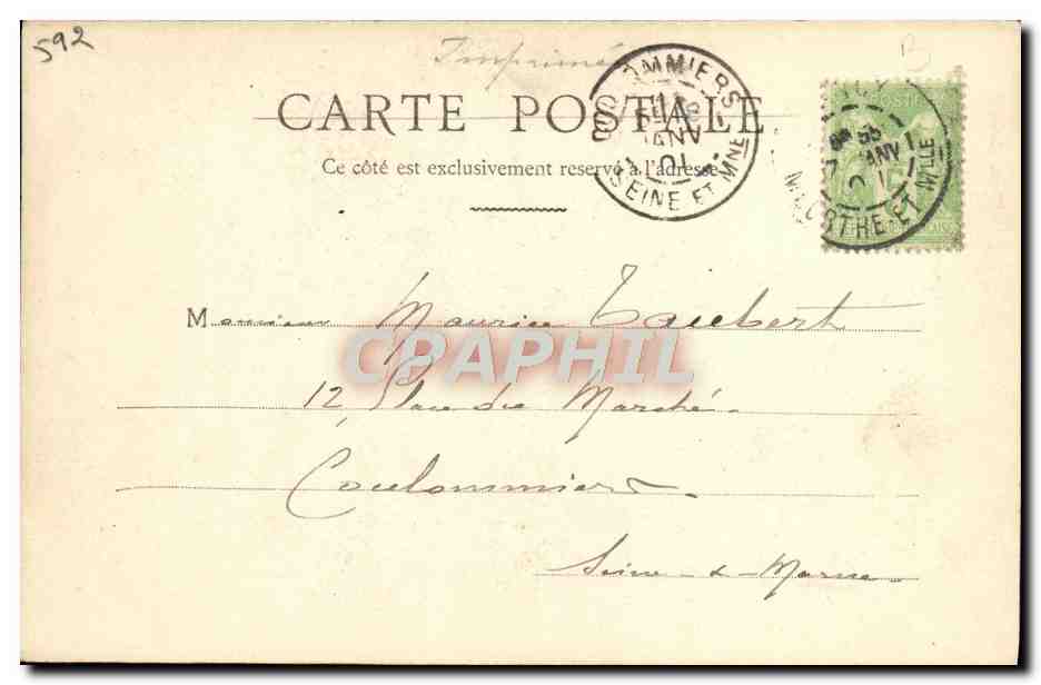 CPA L'aiglon Metternich Andre Calmettes — Rückseite
