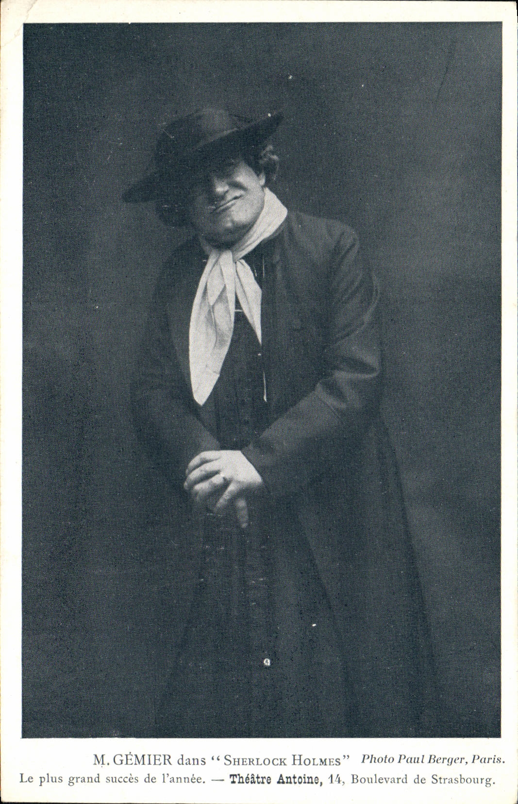 CPA M Gemier dan sSherlock Holmes Theatre Antoine 