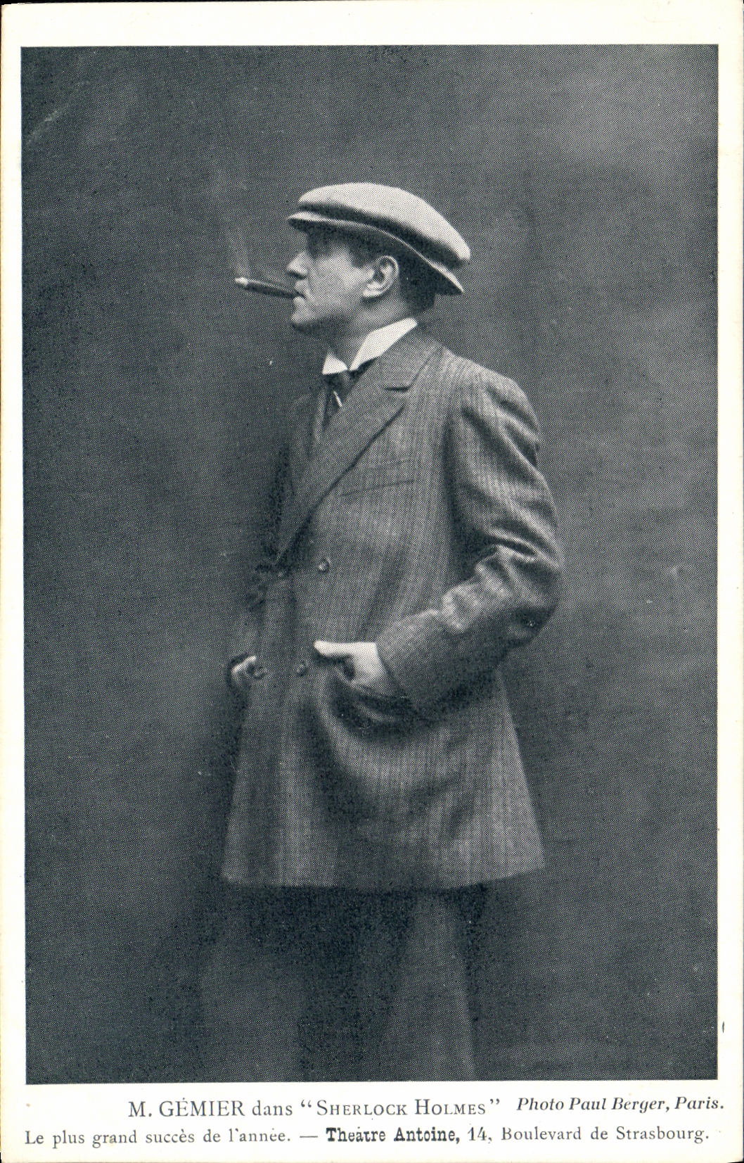 CPA M Germier dans Sherlock Holmes Theatre Antoine