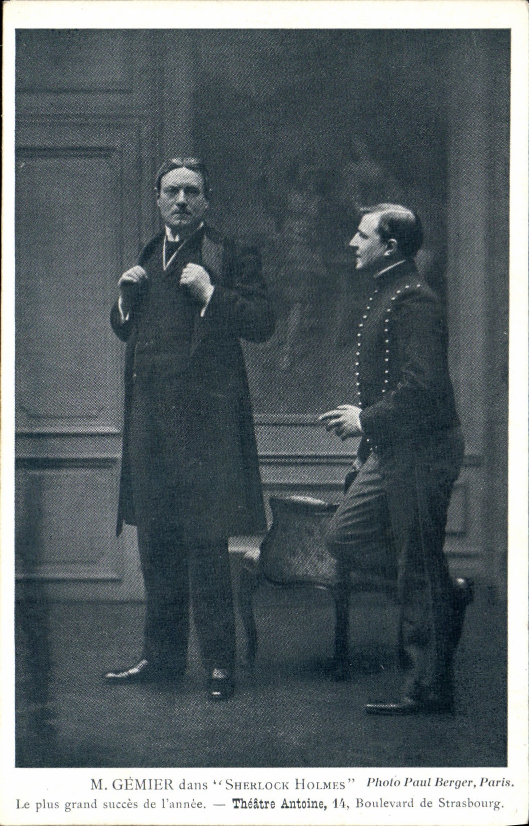 CPA M Germier dans Sherlock Holmes Theatre Antoine