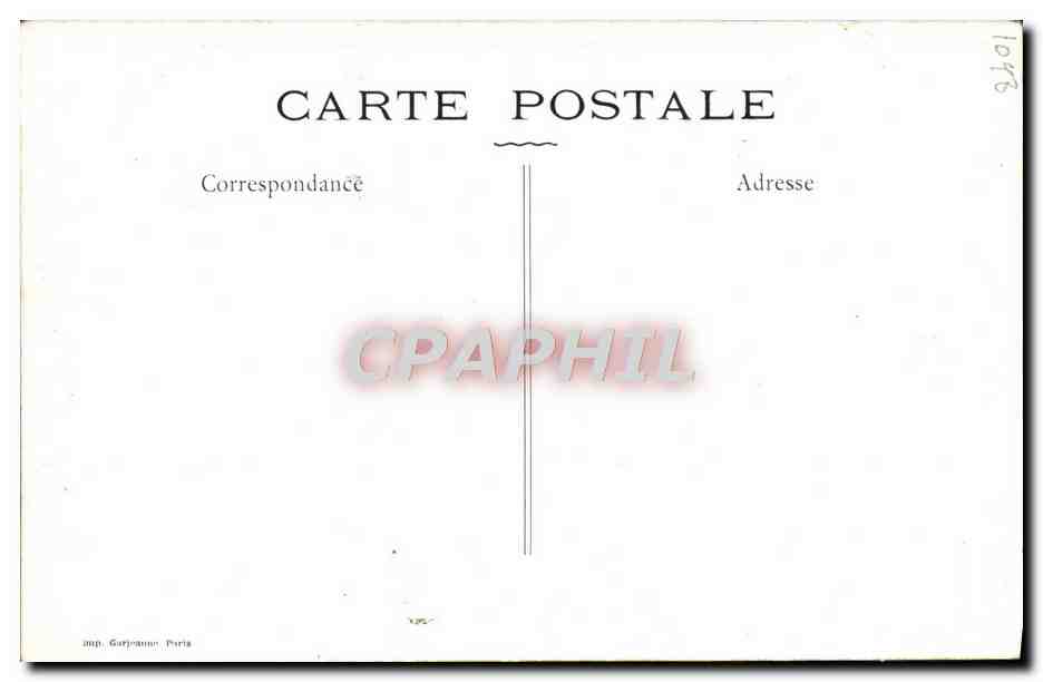 CPA M Germier dans Sherlock Holmes Theatre Antoine — Rückseite