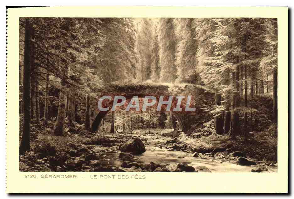 CPA Gerardmer Le Pont Des Fees
