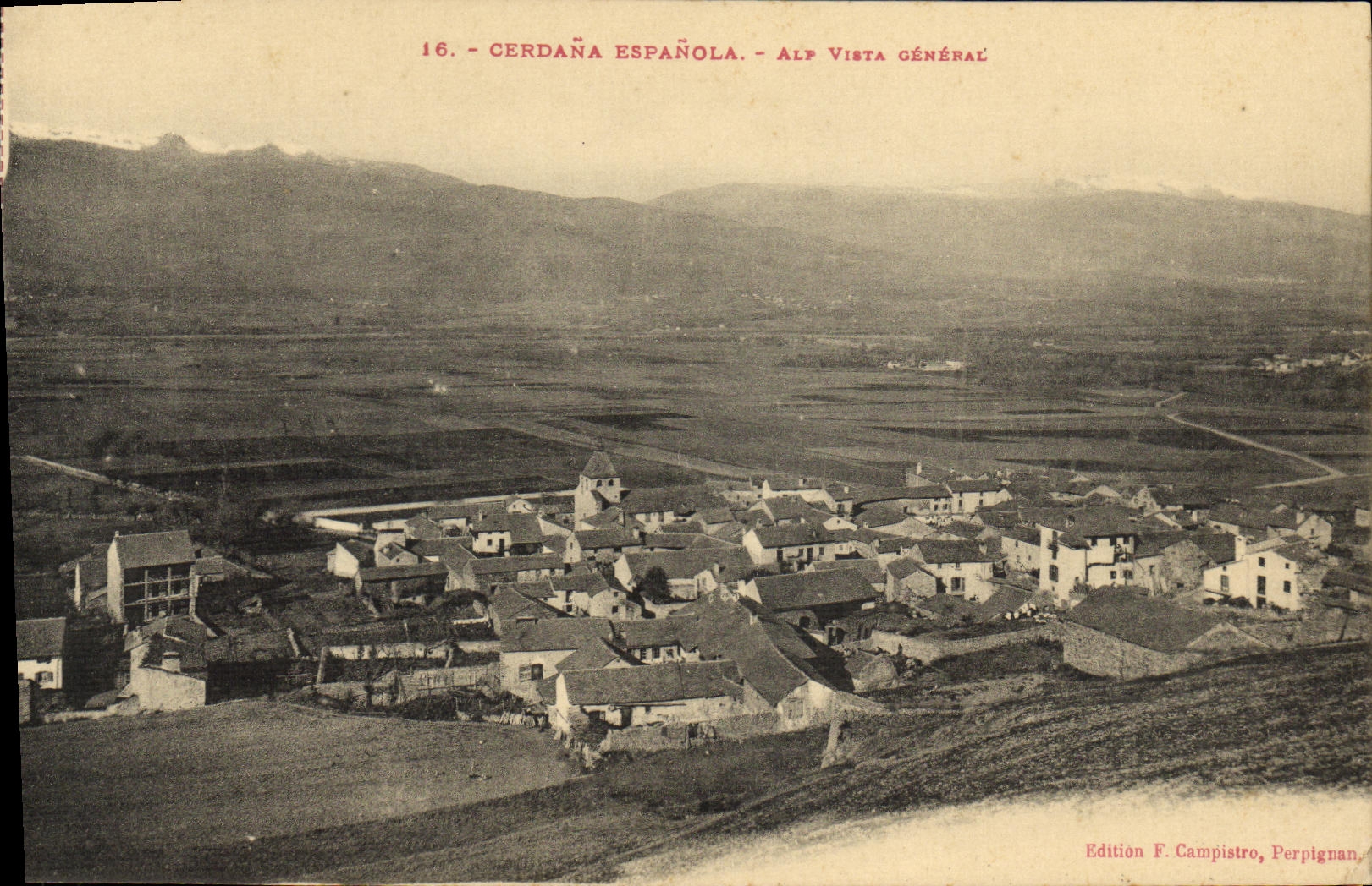 CPA Cerdana Espanola Vista General