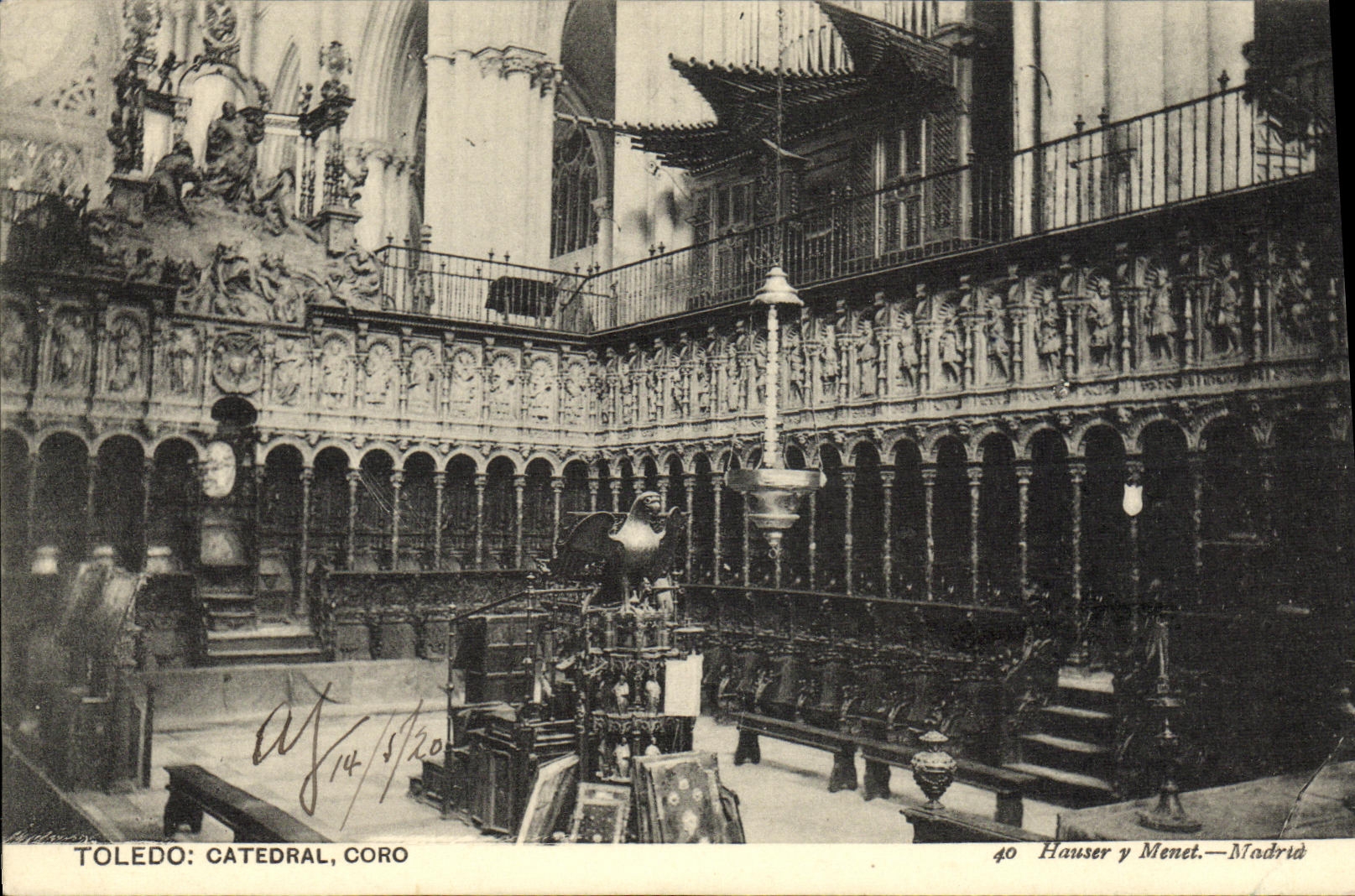 CPA Toledo Catedral Coro 