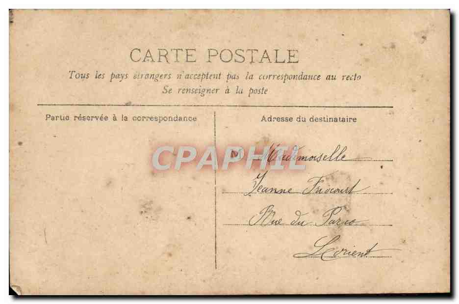 CPA fantaisie Femme Carmen Guitare — Verso