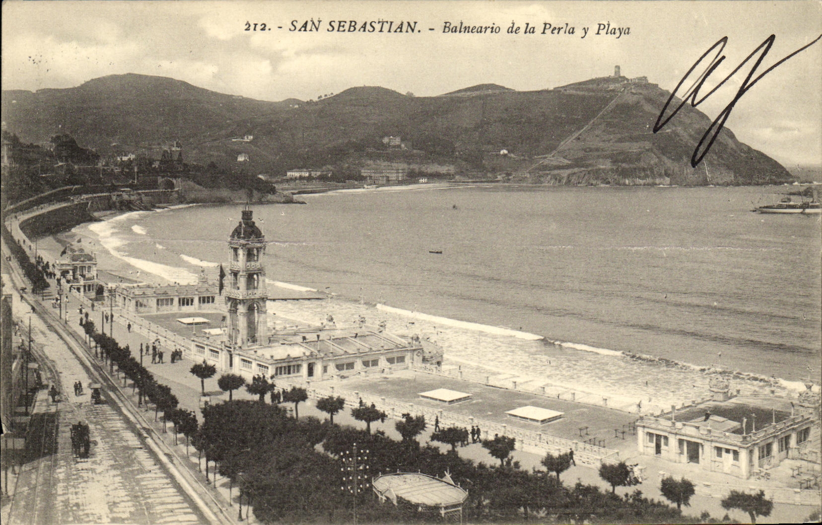 San Sebastián - Balneario de la Perla y Playa - Édition G. G. Galerza